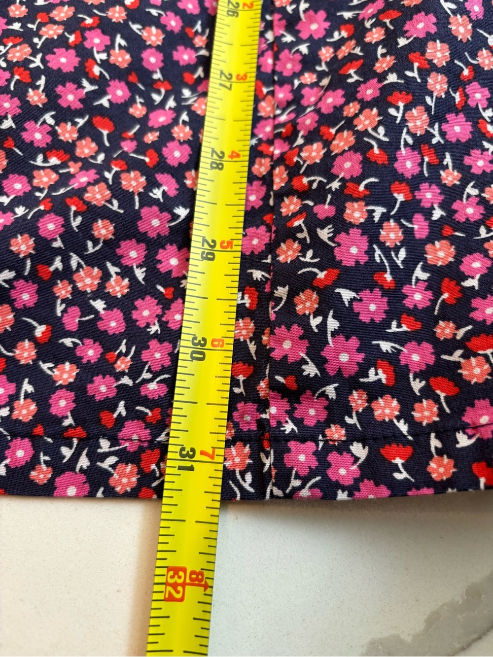 Draper James Dottie Babydoll Shift Dress Women XS Nassau Multi Navy Floral Print - Picture 10 of 14